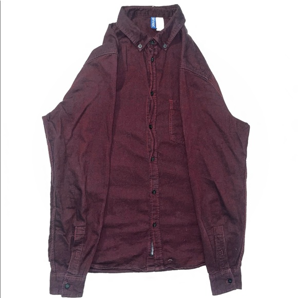 H&M Other - H&M Divided Long Sleeve Button Up Regular Fit Flannel Shirt with Pocket